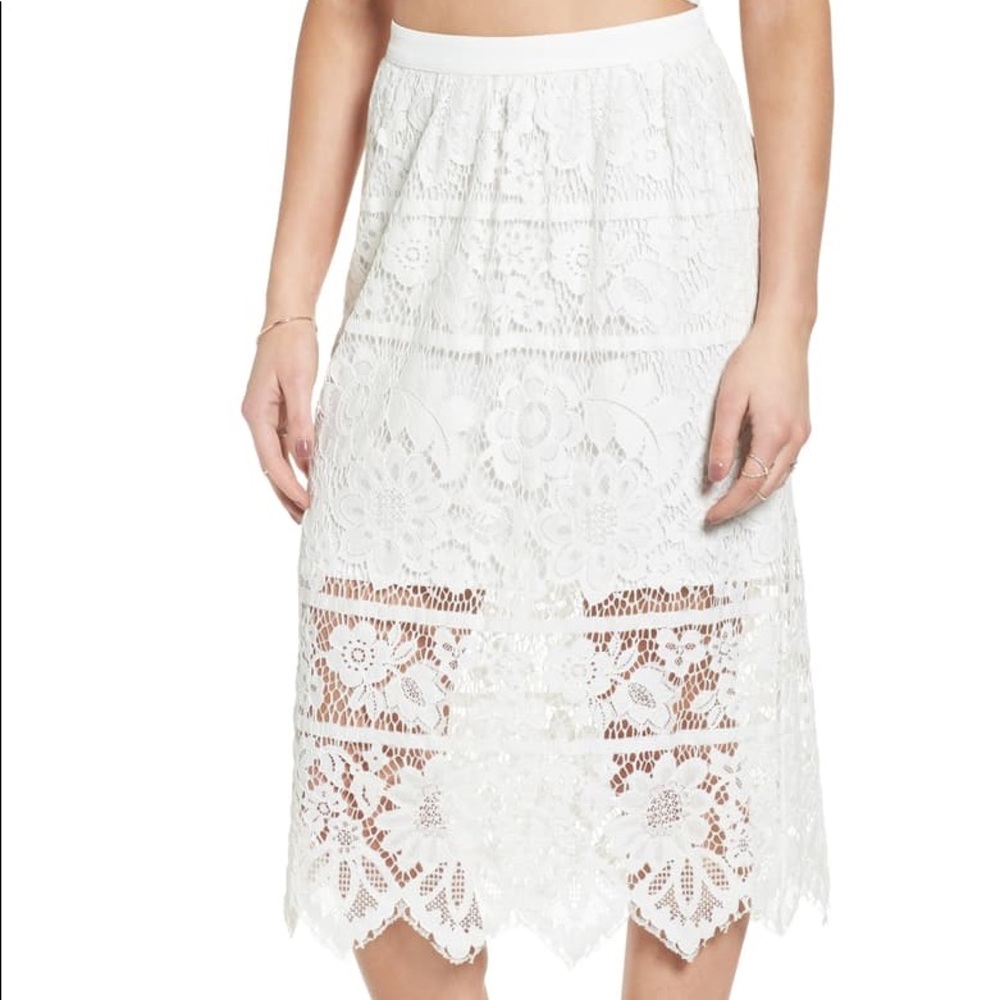 Wayf Newark Lace Skirt
